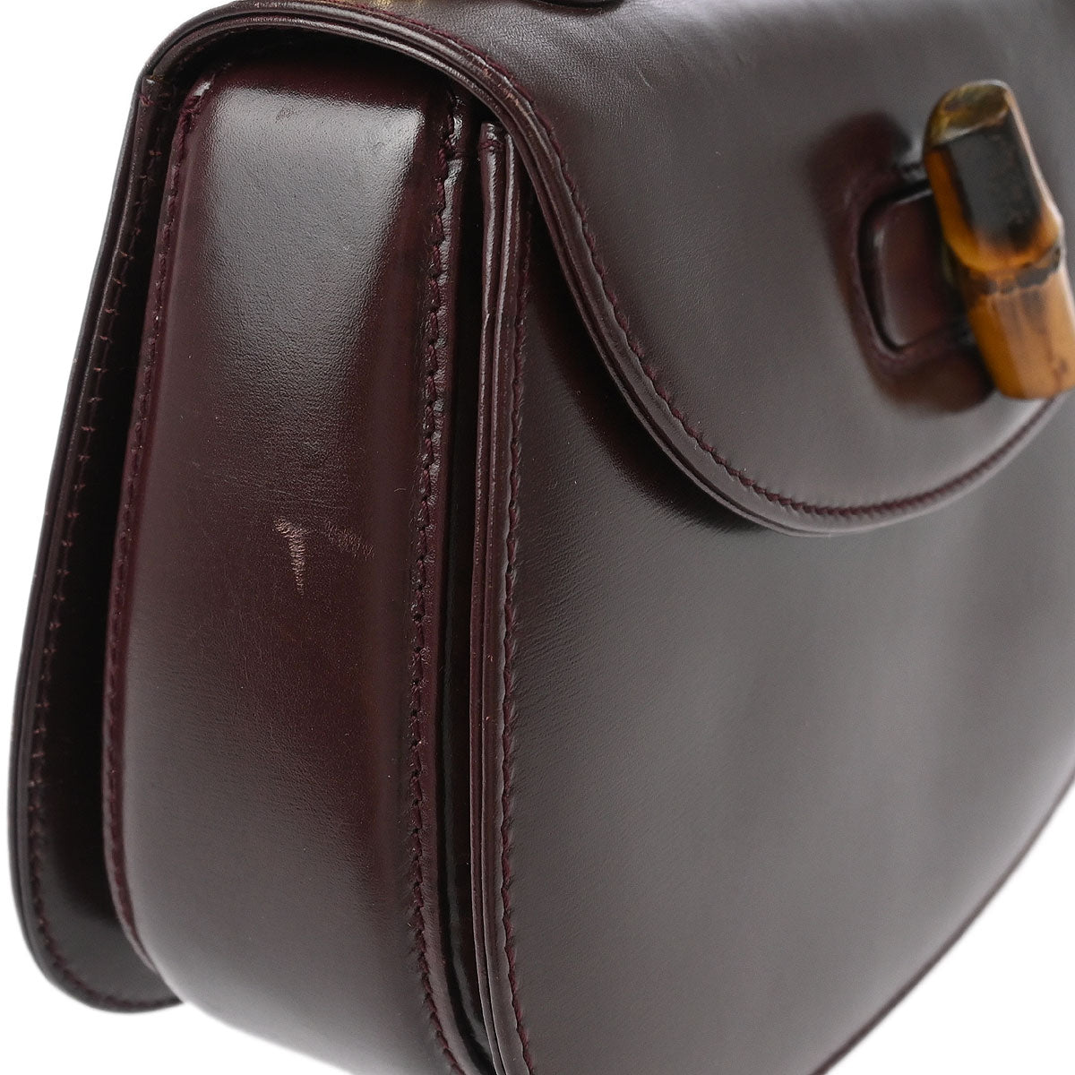 Gucci Brown Bamboo 2way Shoulder Handbag