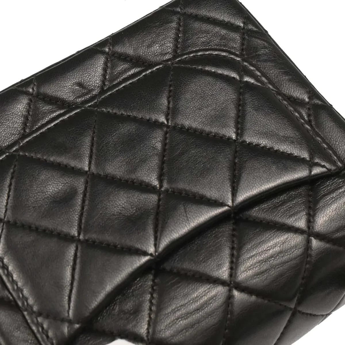 Chanel Black Lambskin Top Handle Handbag