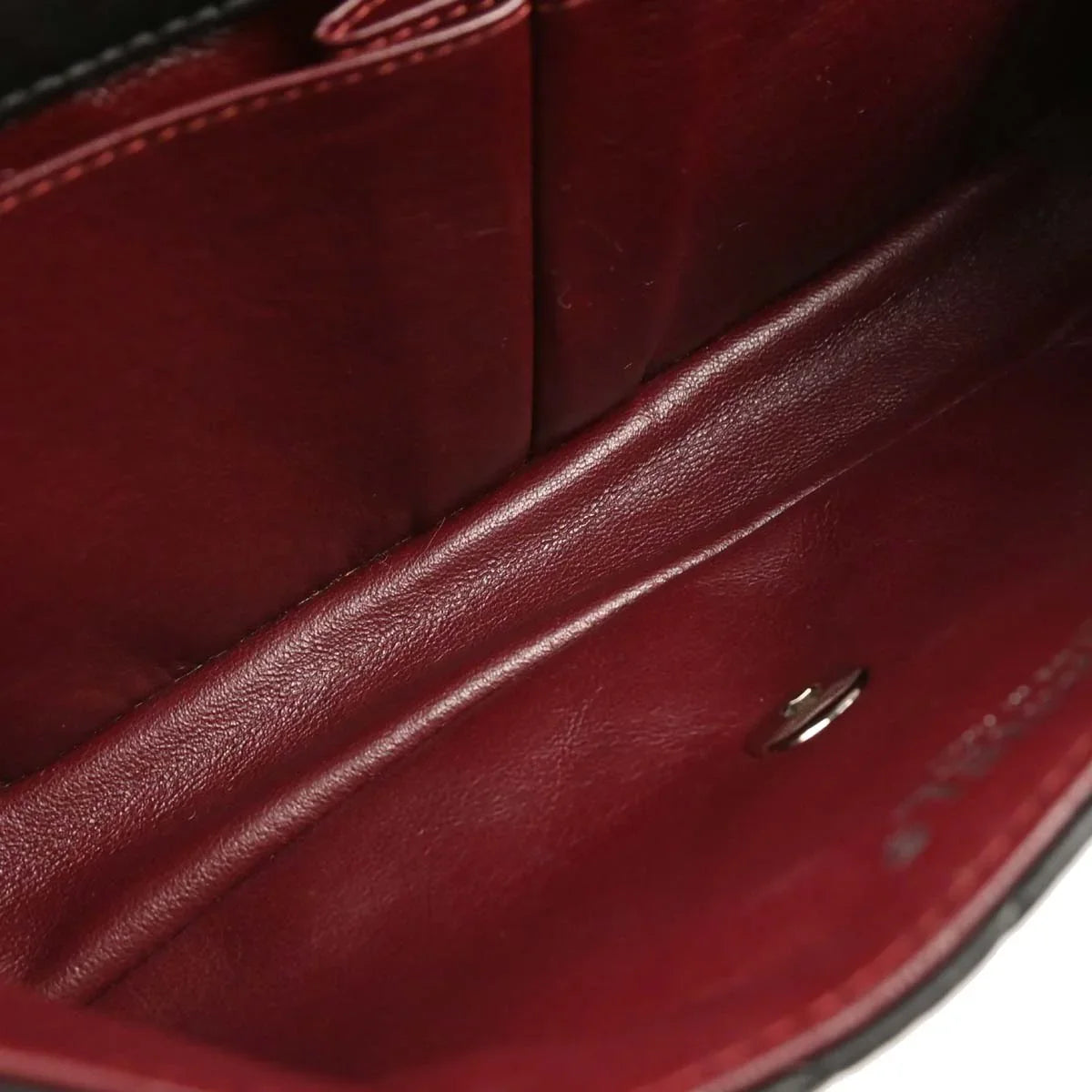 Chanel 2008-2009 Black Lambskin East West Shoulder Bag
