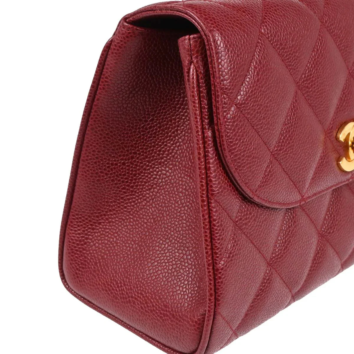 Chanel 1994-1996 Bordeaux Caviar Handbag