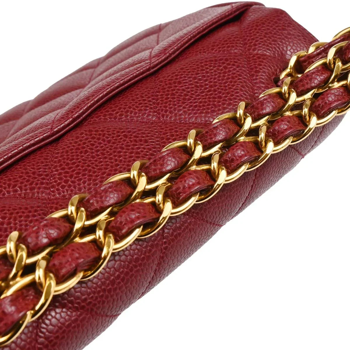 Chanel 1994-1996 Bordeaux Caviar Handbag