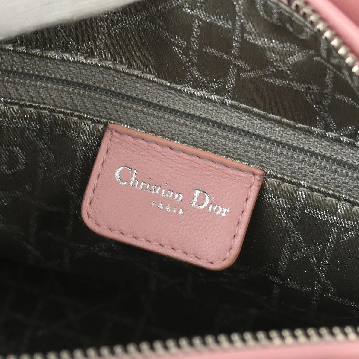 Christian Dior 2004 Pink Lambskin Medium Lady Dior Cannage Handbag