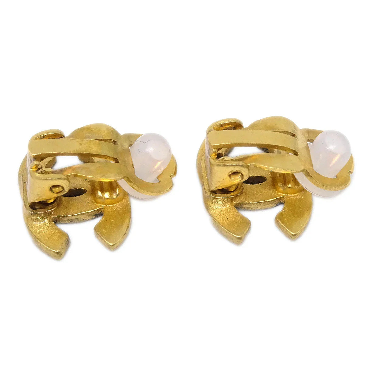 Chanel Gold CC Earrings Clip-On 99A