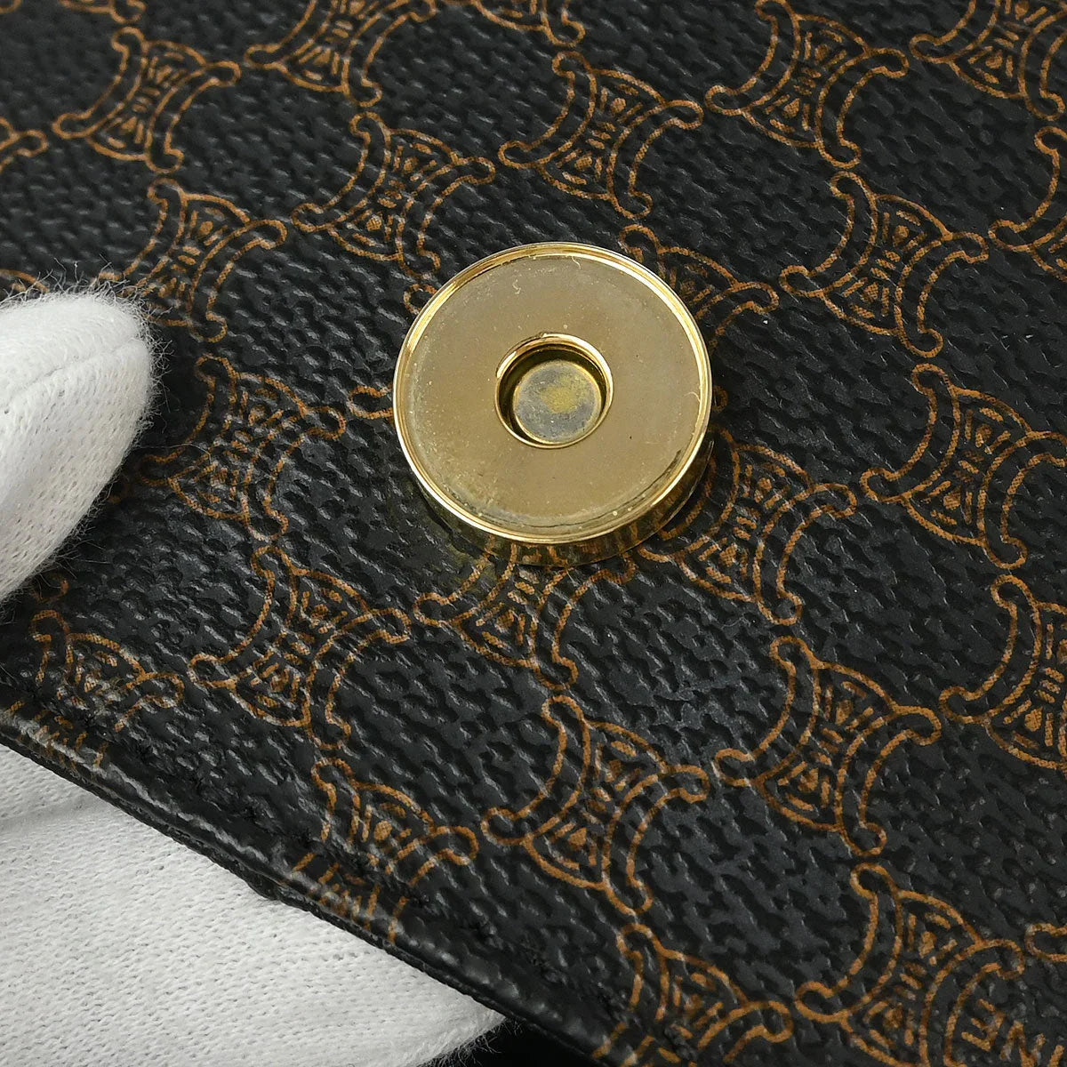 Celine Black Macadam 2way Shoulder Handbag