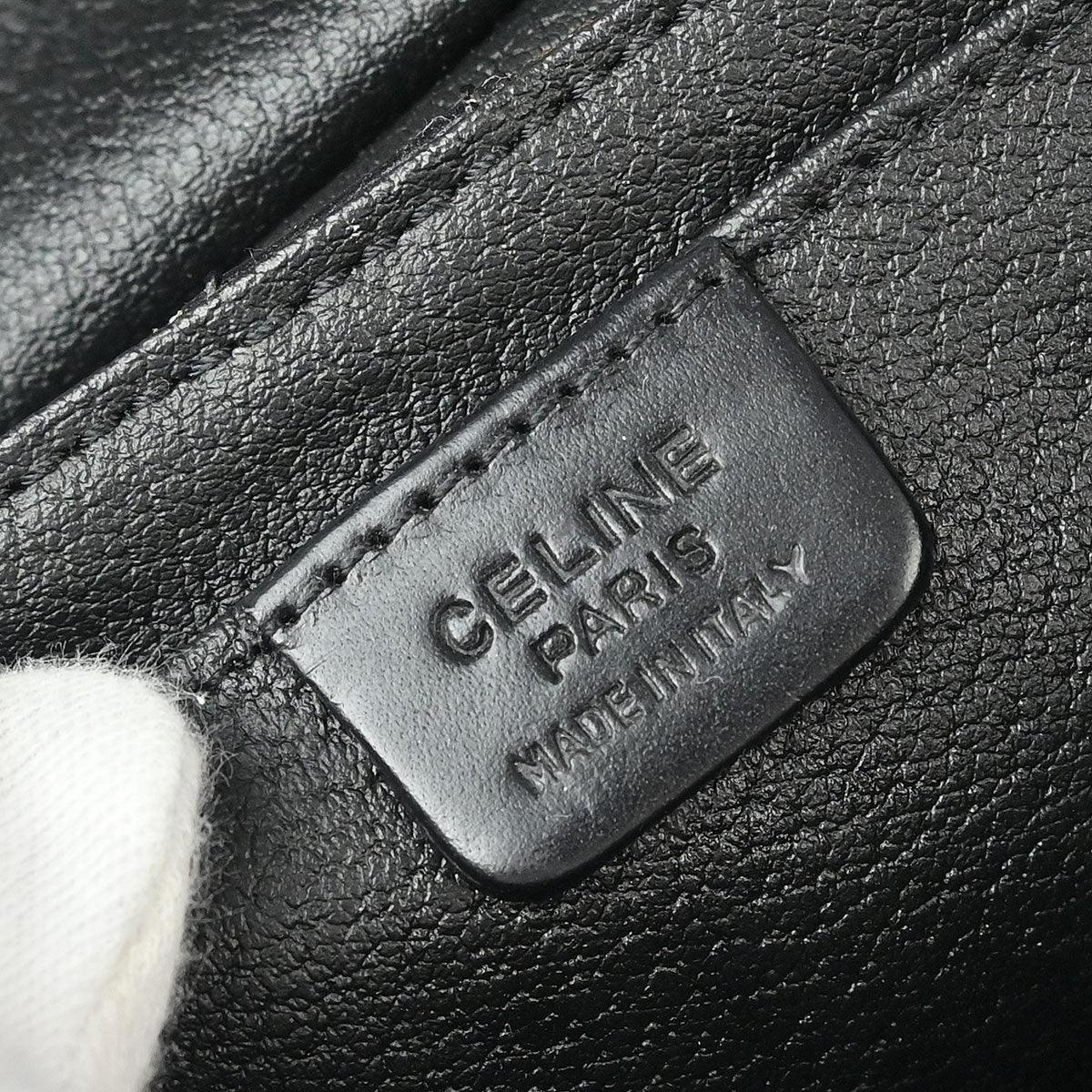 Celine Black Macadam 2way Shoulder Handbag