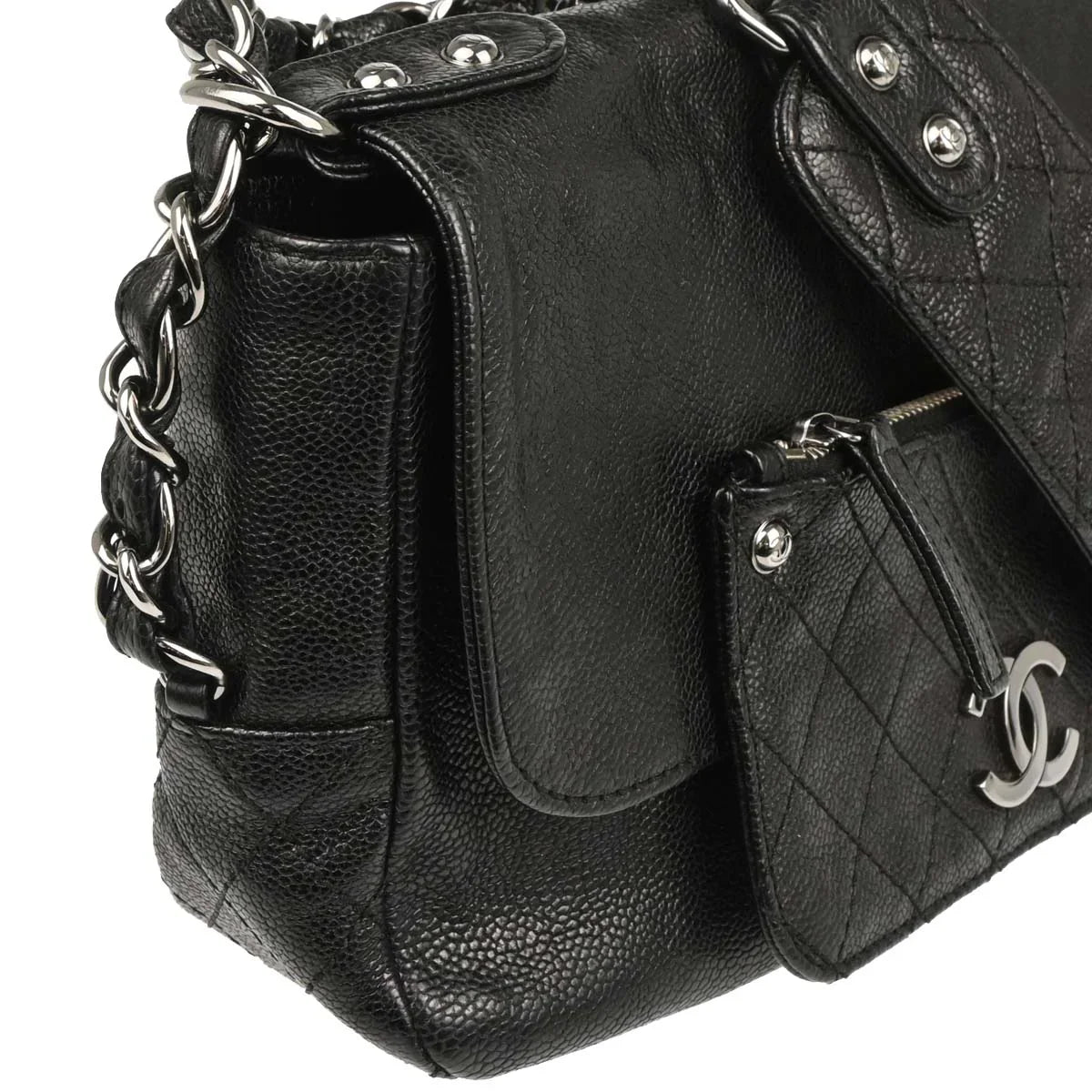 Chanel 2006-2008 Black Caviar Handbag
