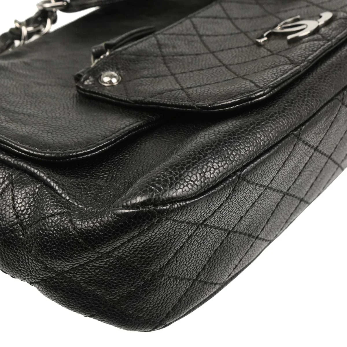 Chanel 2006-2008 Black Caviar Handbag