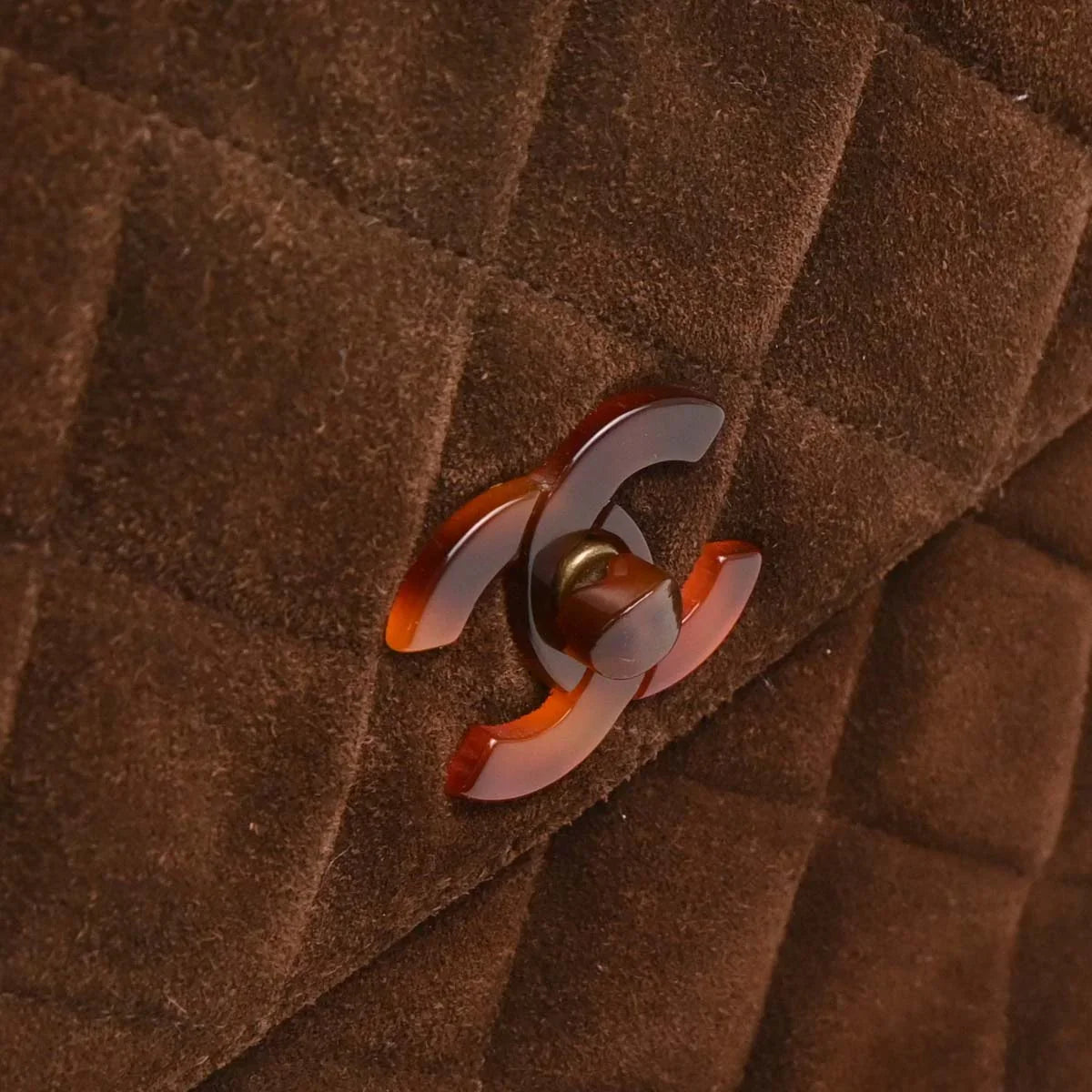 Chanel 1997-1999 Brown Suede Handbag