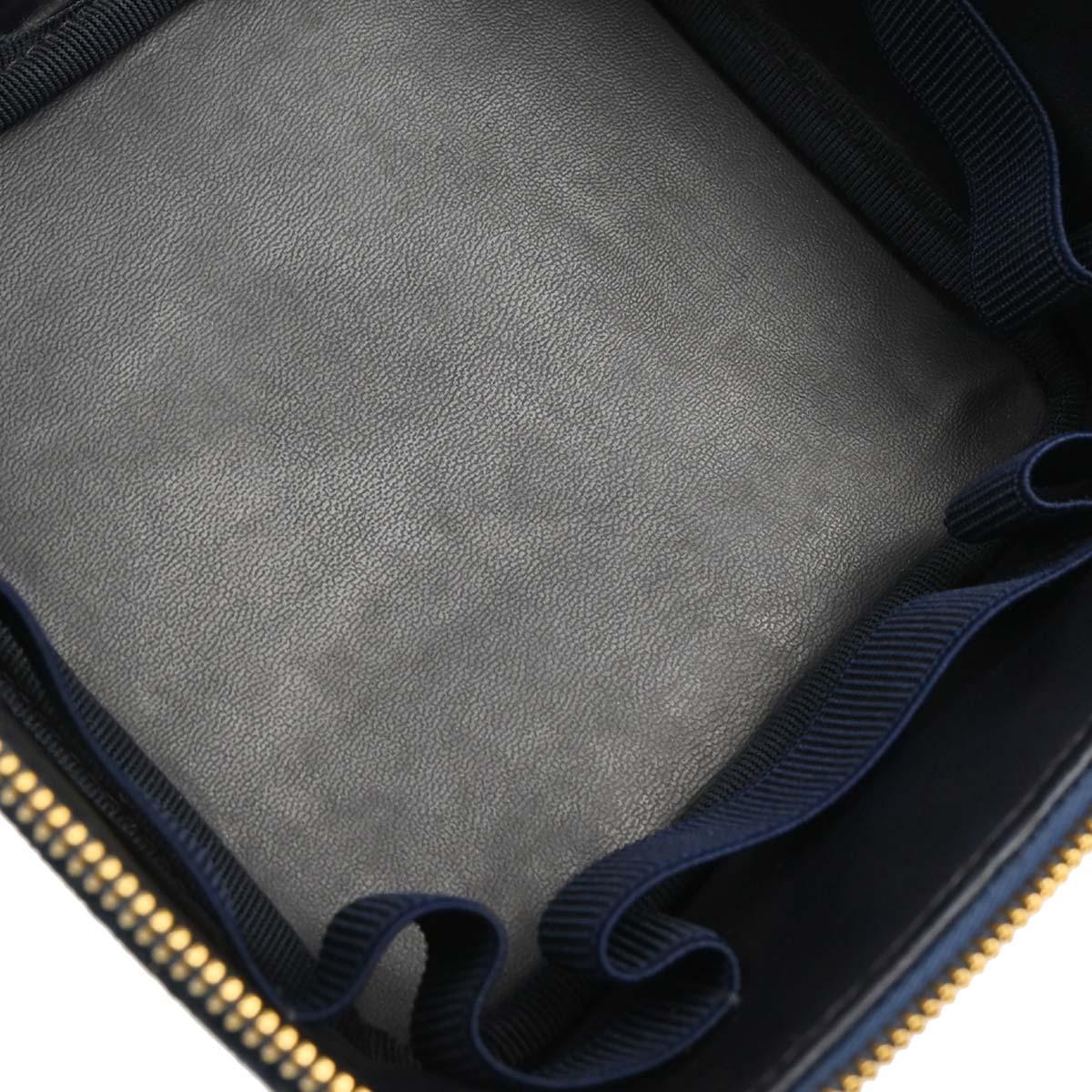 Chanel 1996-1997 Blue Denim Vanity Handbag