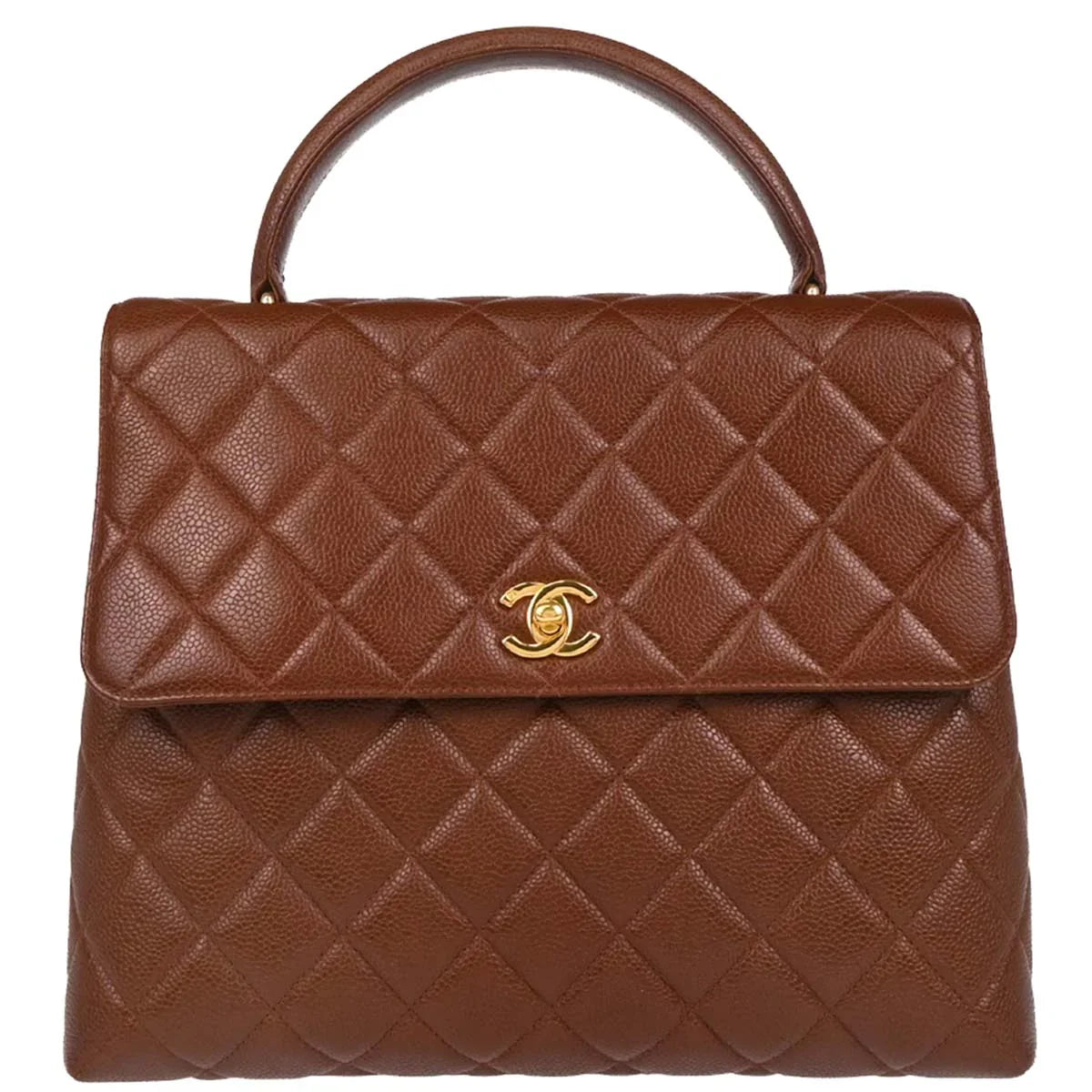 Chanel 1996-1997 Brown Calfskin Handbag