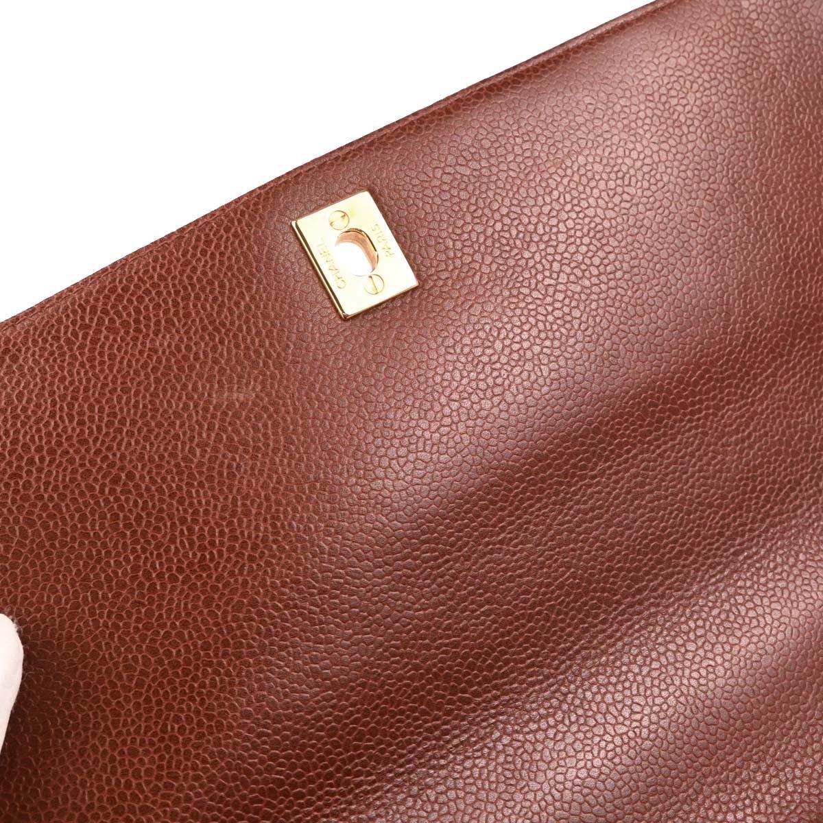 Chanel 1996-1997 Brown Calfskin Handbag