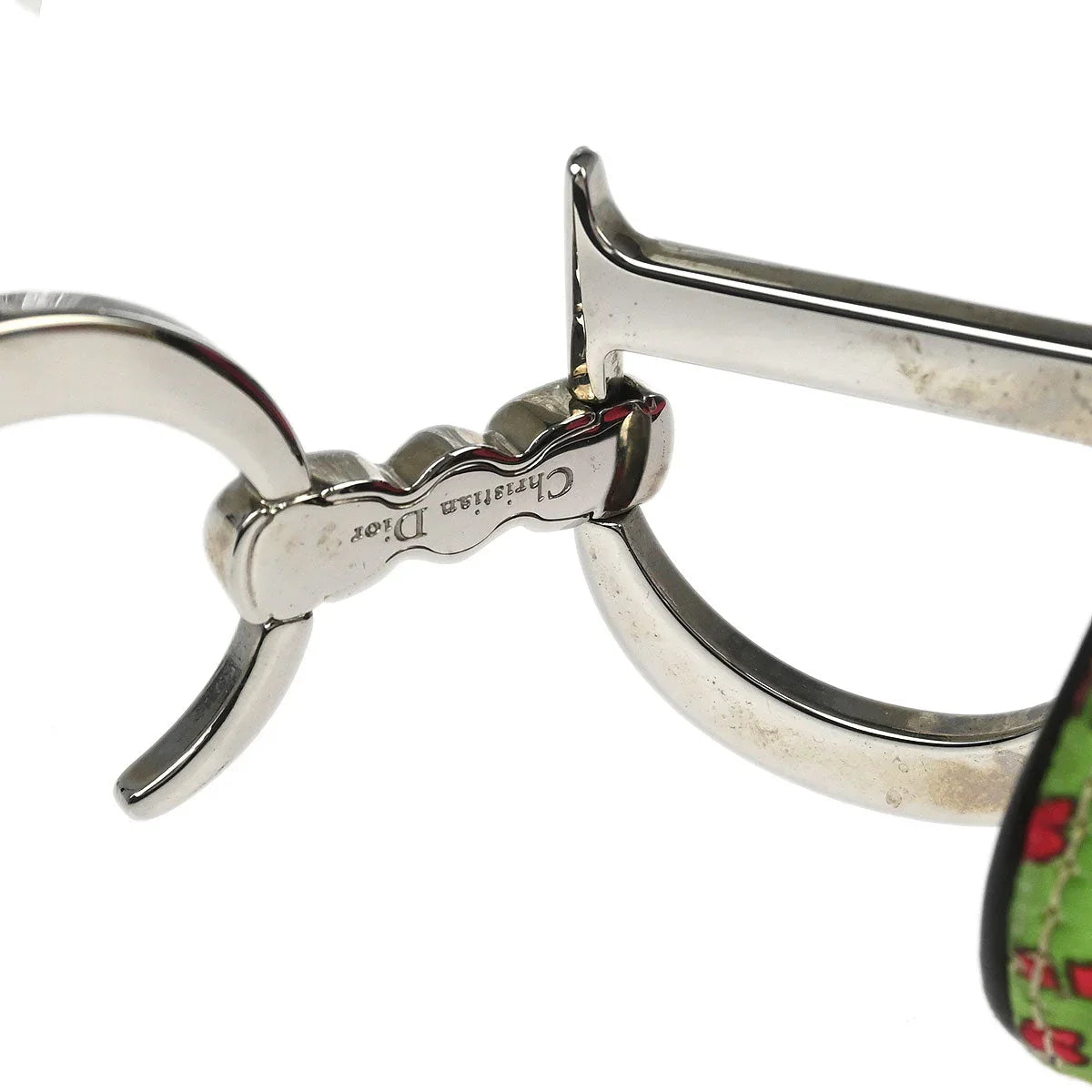 Christian Dior Multicolor Satin Saddle Handbag
