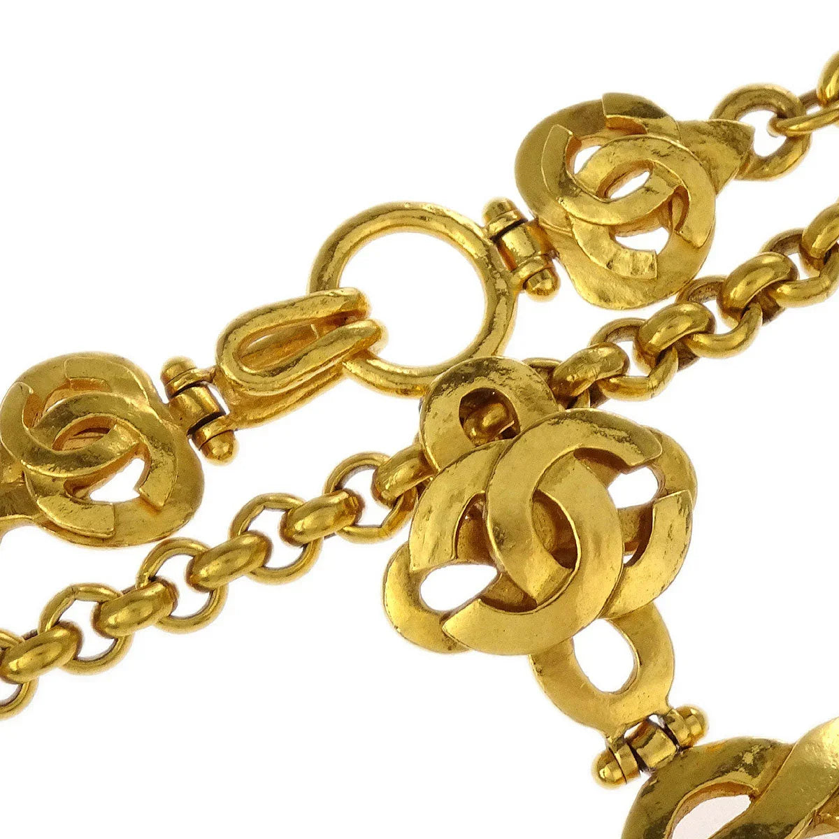 Chanel Chain Necklace Pendant Loupe Gold 97P