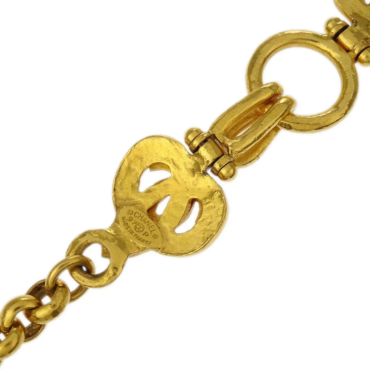 Chanel Chain Necklace Pendant Loupe Gold 97P