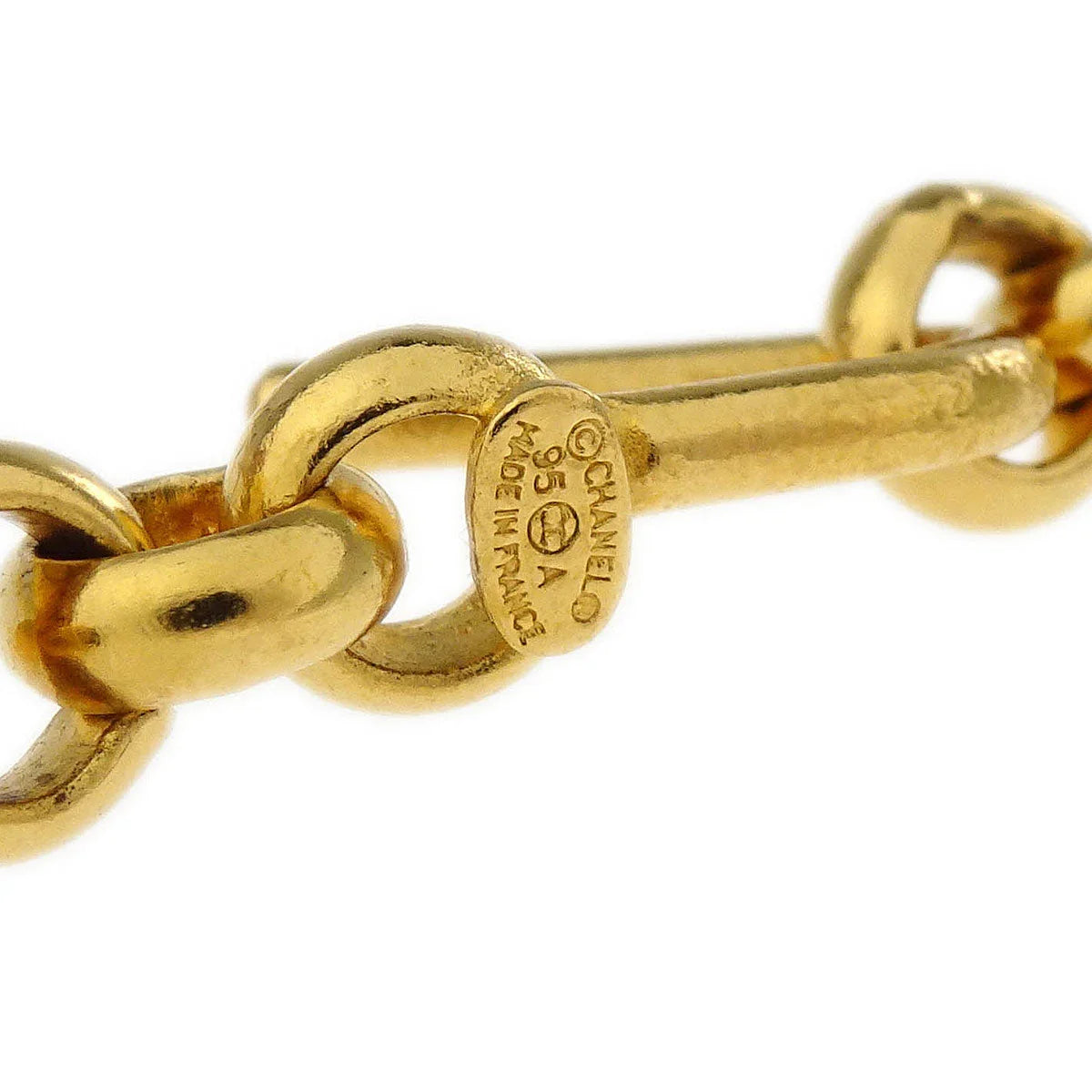 Chanel Chain Necklace Pendant Icon Gold 95A