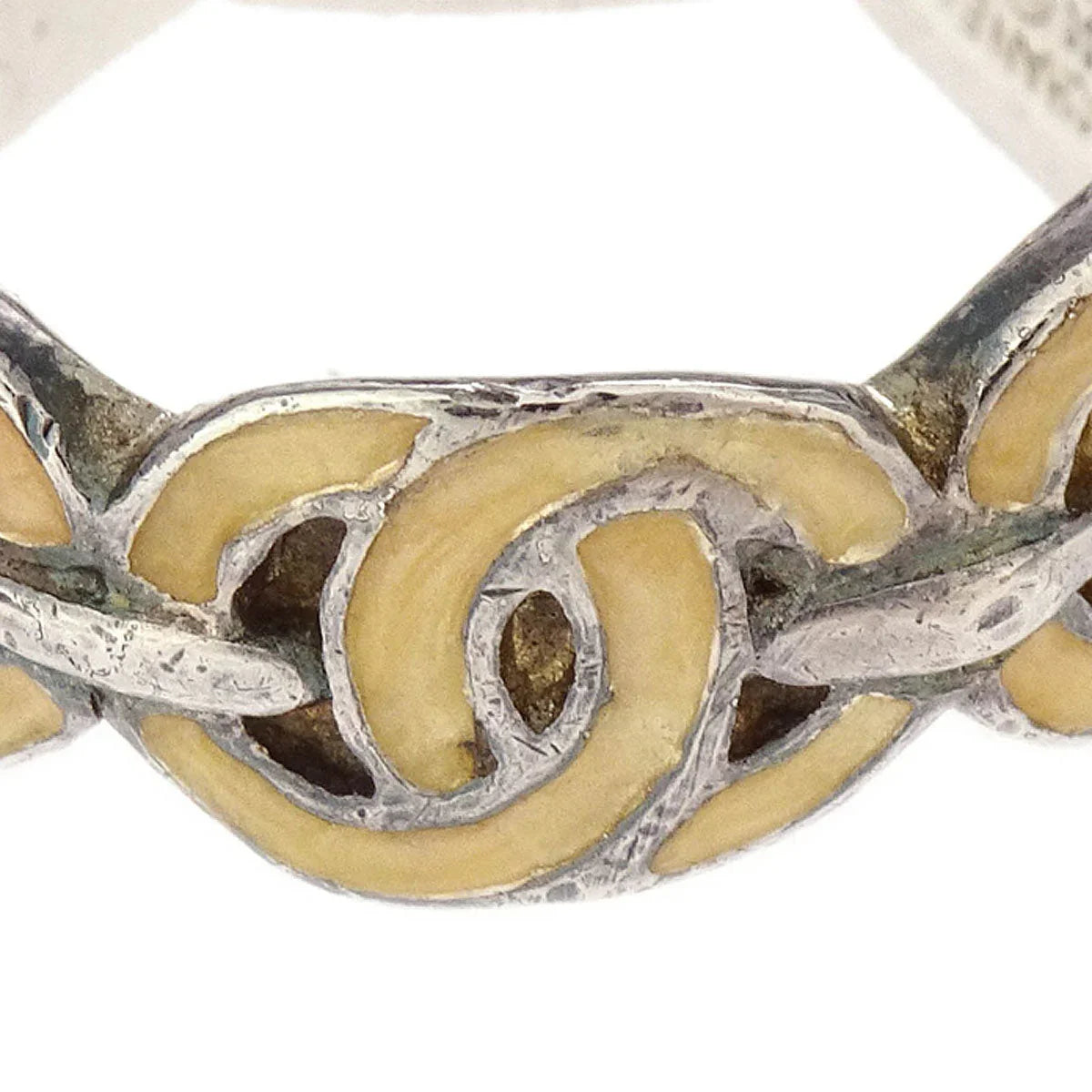Chanel Ring Silver #52 00T