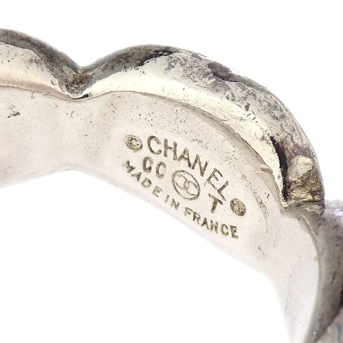 Chanel Ring Silver #52 00T