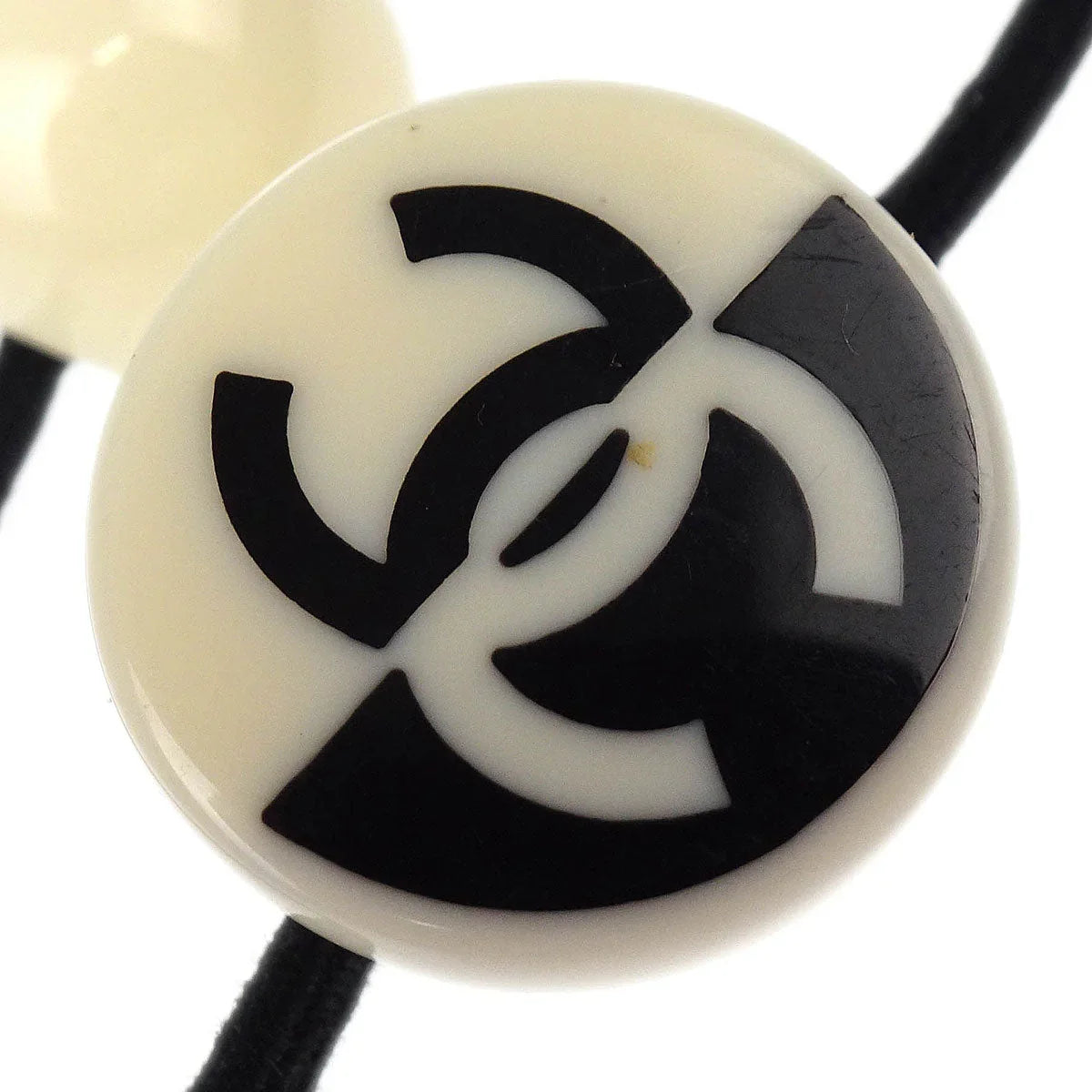 Chanel Hair Band Hair Accessories Black 05P