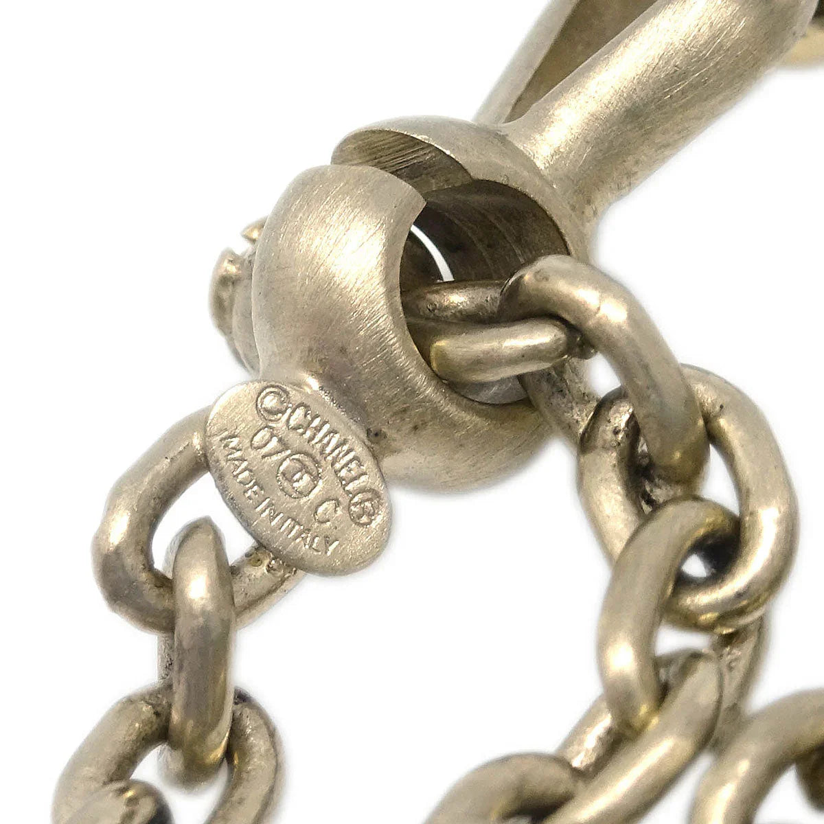Chanel Gold Key Holder Bag Charm Small Good 07C