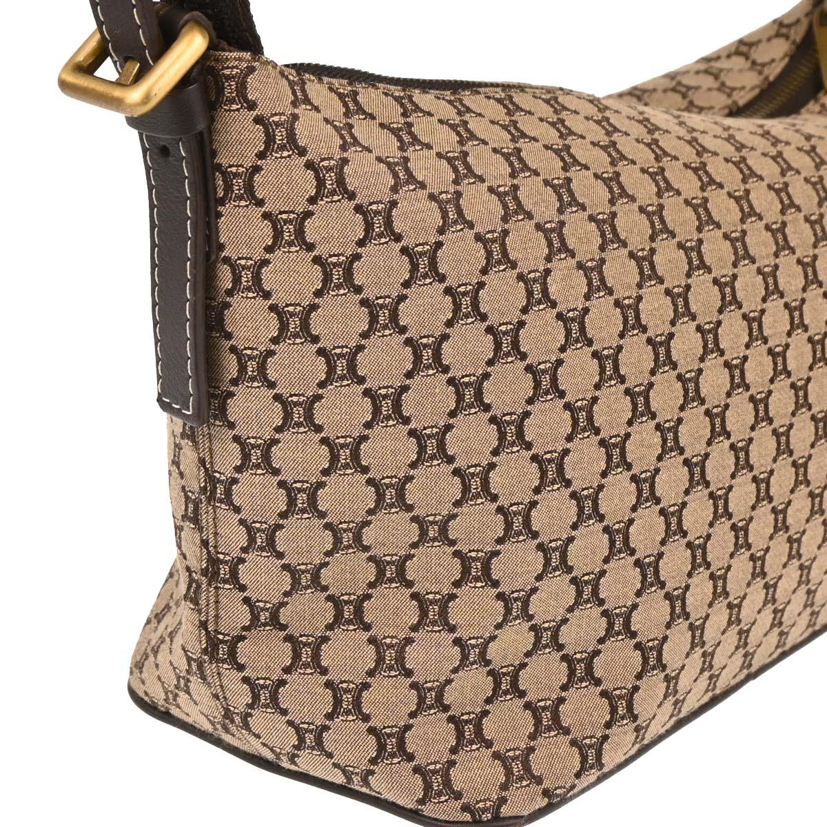 Celine Beige Canvas Macadam Handbag