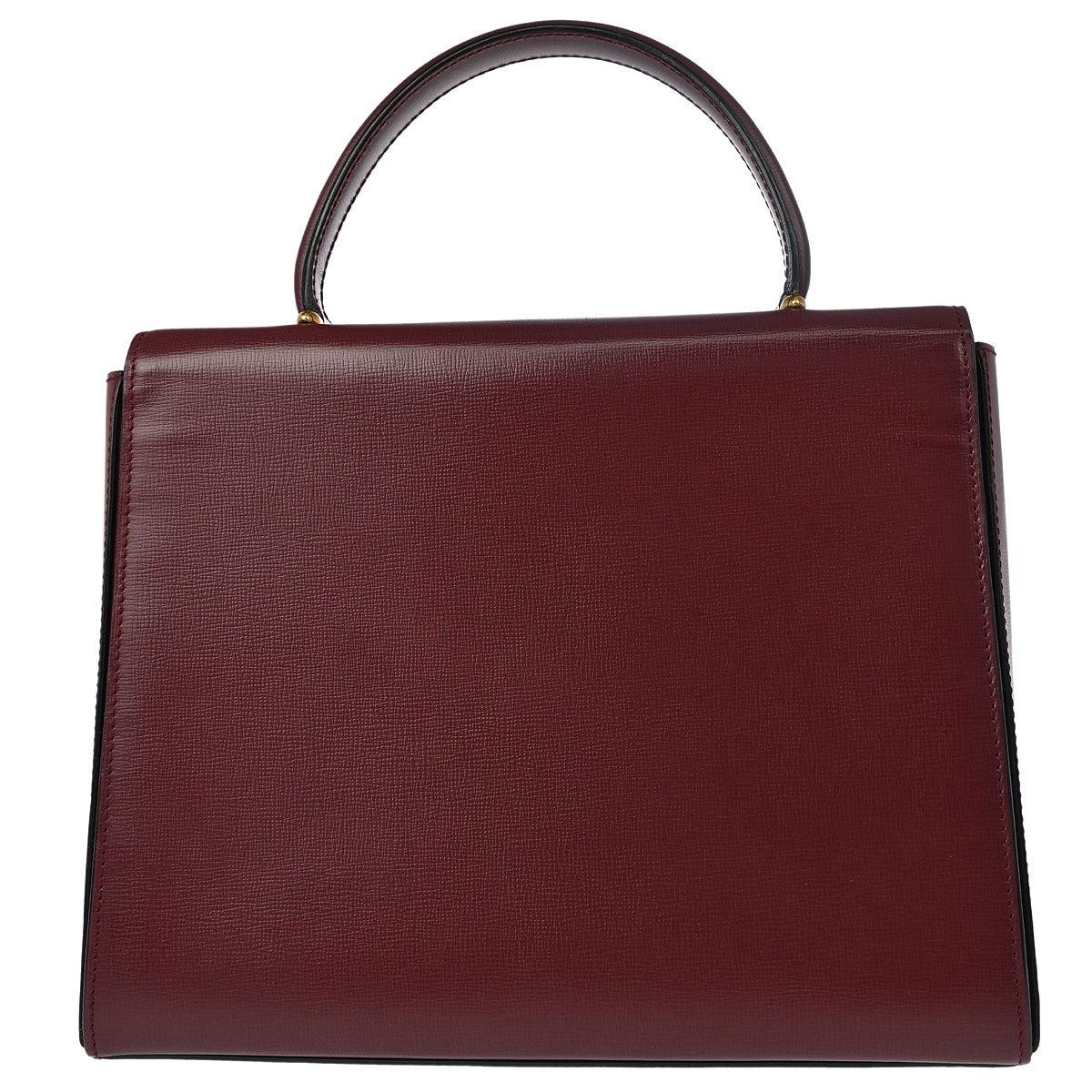 Cartier Bordeaux Leather Must de Cartier Handbag