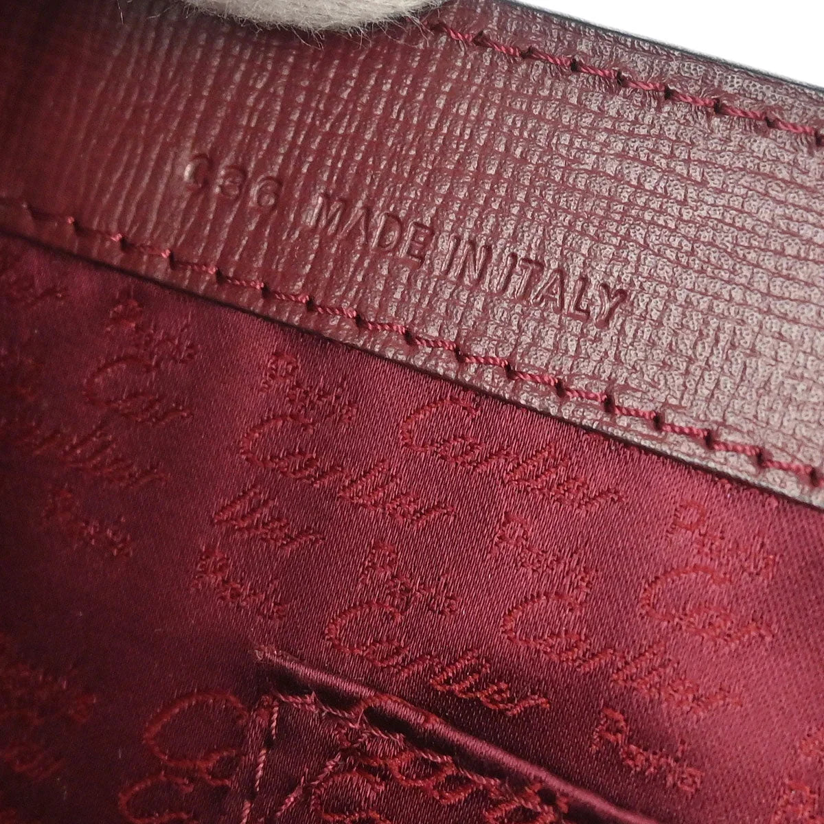Cartier Bordeaux Leather Must de Cartier Handbag