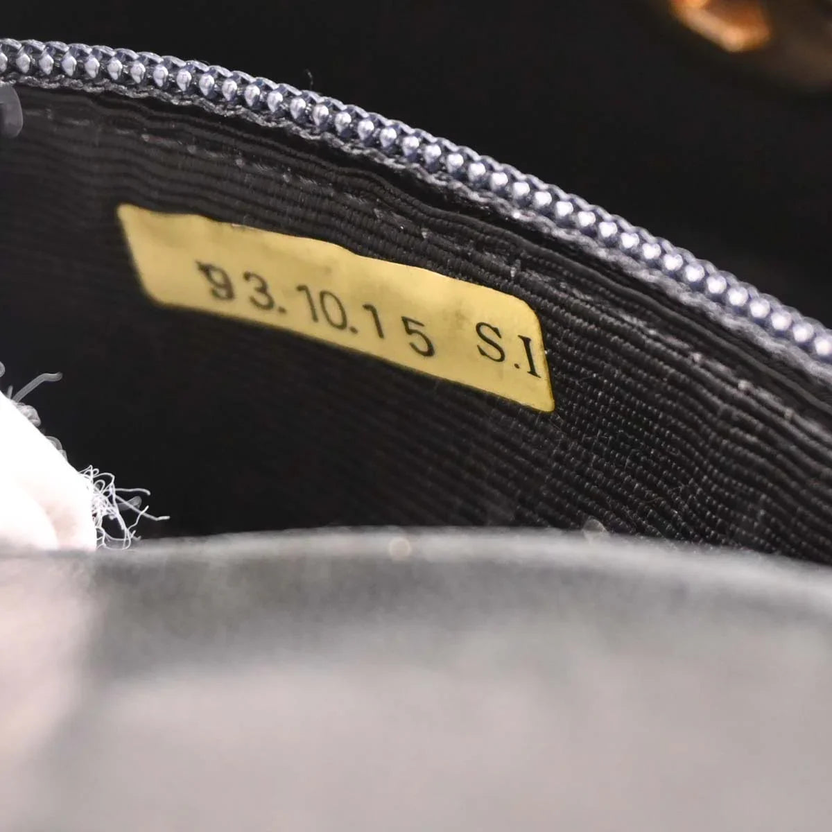 Chanel 1991-1994 Black Satin Shoulder Bag