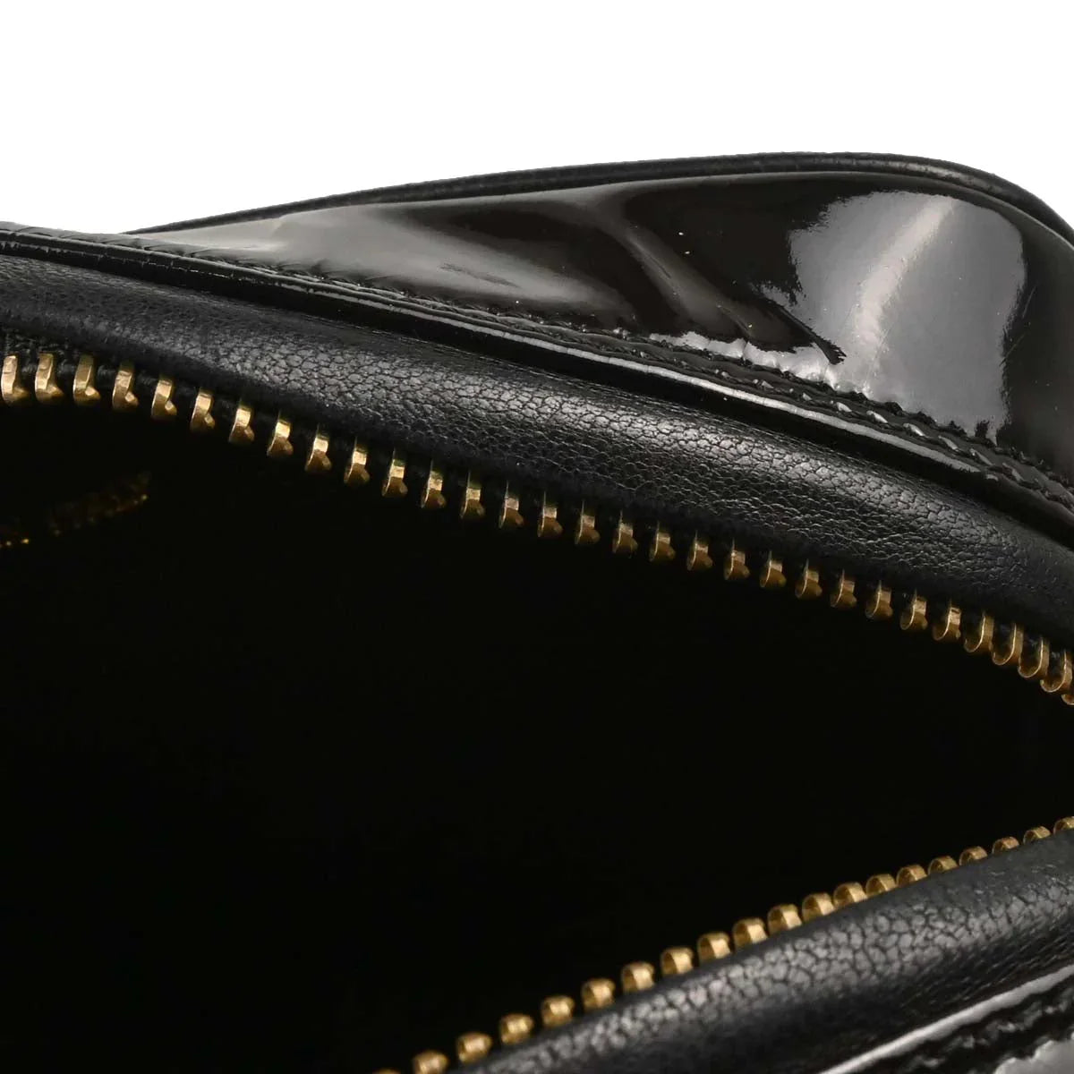 Chanel 1986-1988 Black Patent Leather Camera Bag