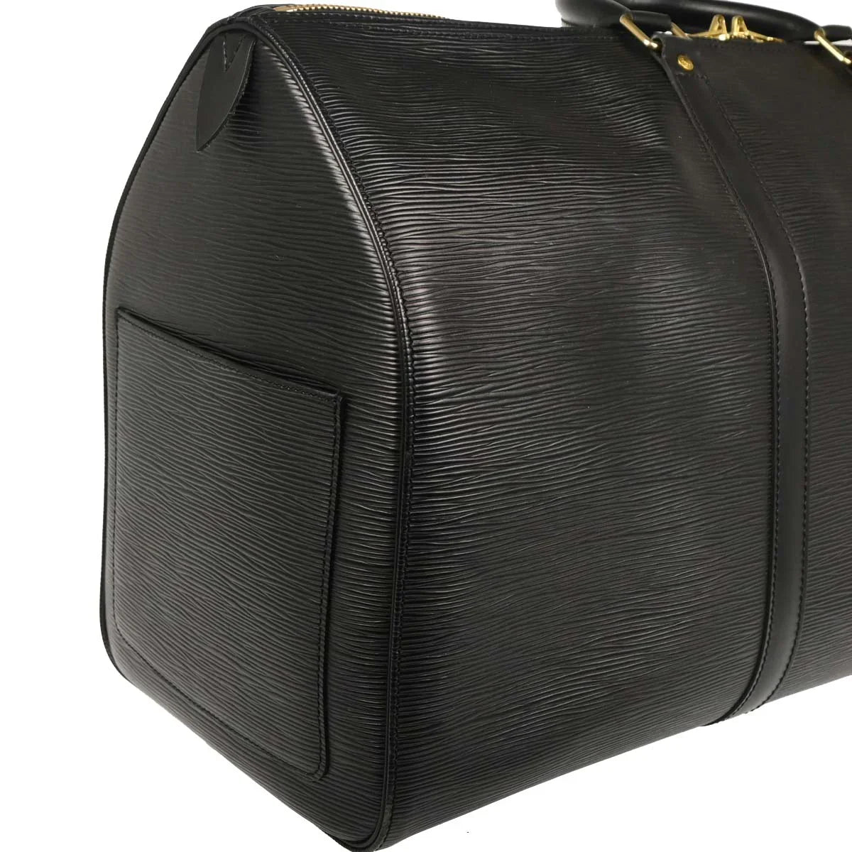 Louis Vuitton Black Epi Keepall 50 Travel Handbag M42962