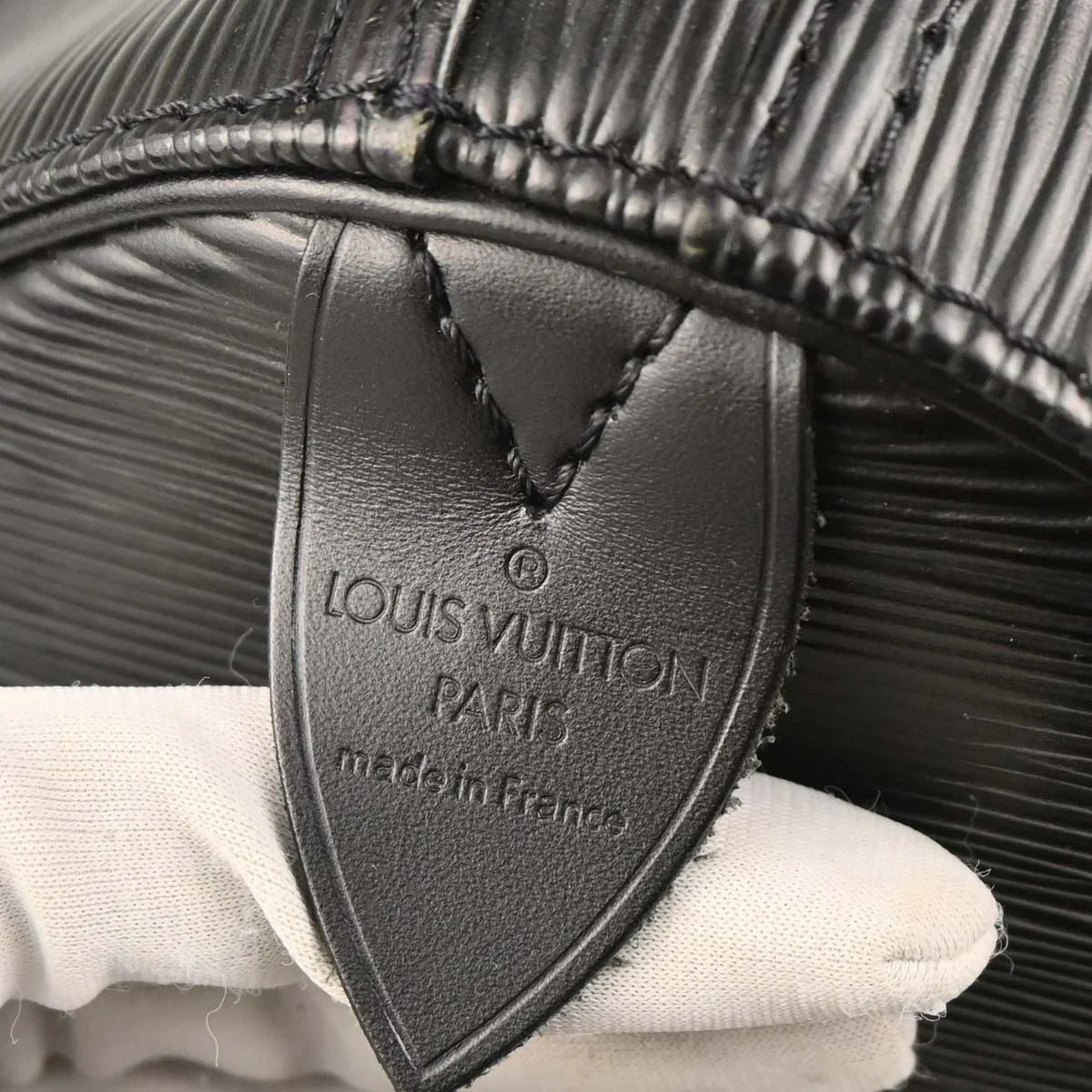 Louis Vuitton Black Epi Keepall 50 Travel Handbag M42962