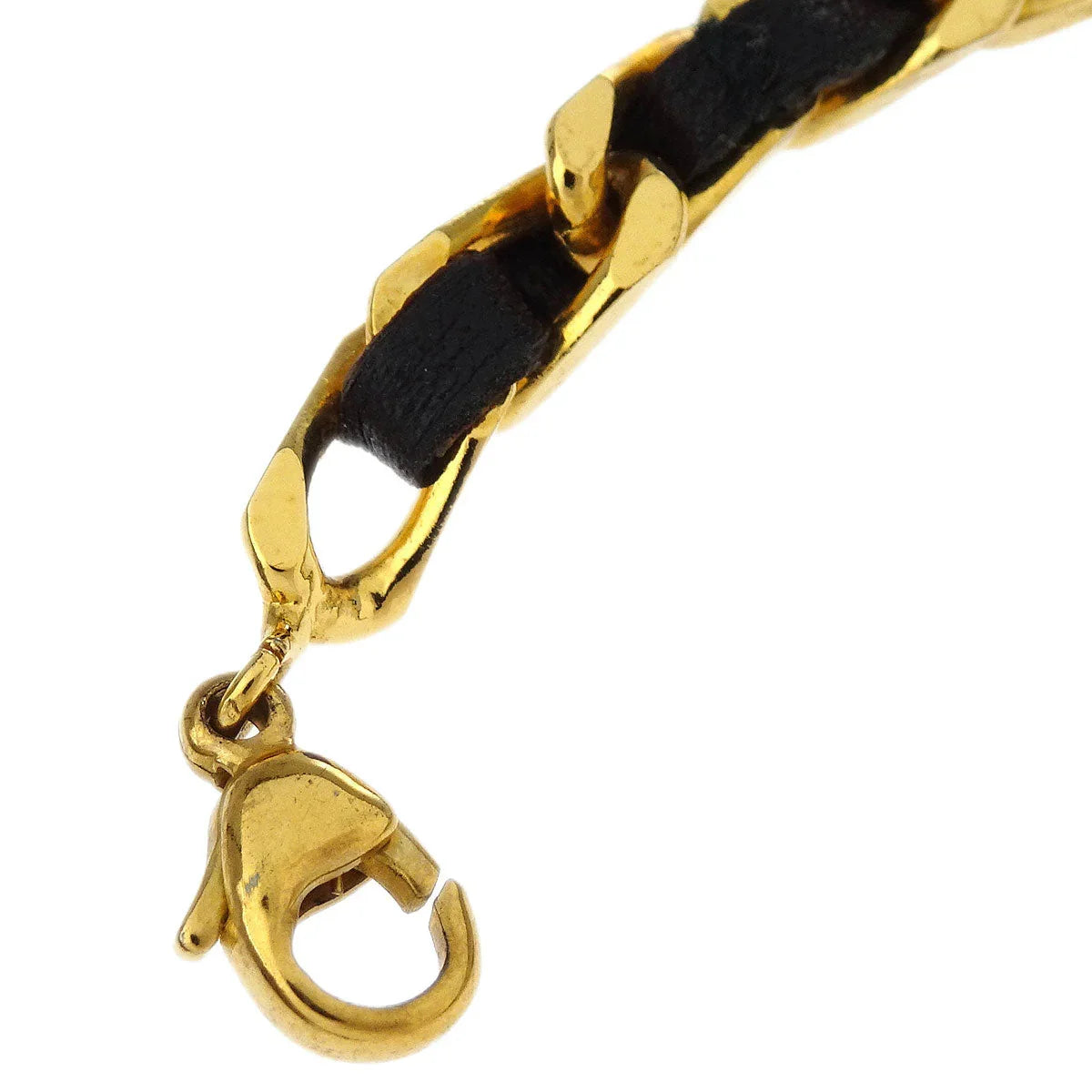 Chanel Bracelet Gold Black 96P