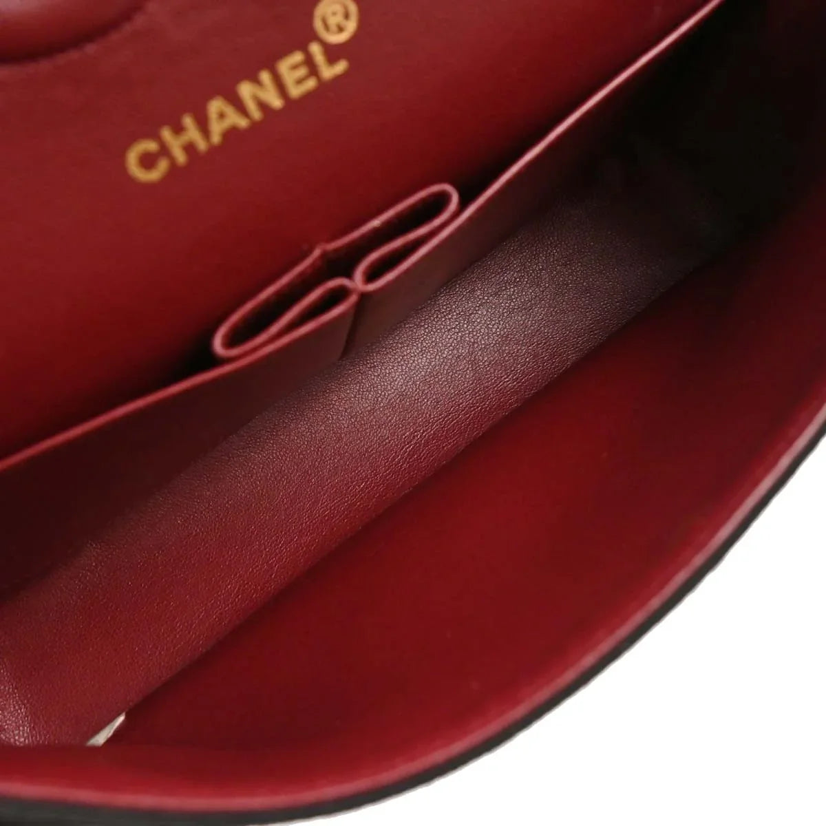 Chanel 1996-1997 Black Cotton Medium Classic Double Flap Shoulder Bag