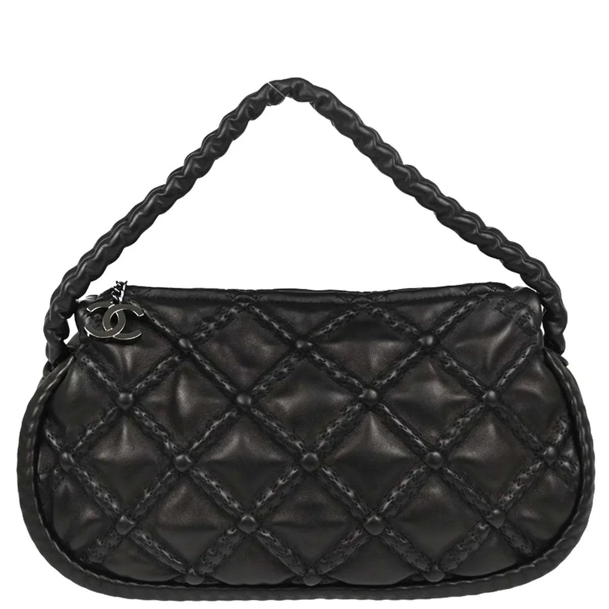 Chanel Black Calfskin Tote Handbag