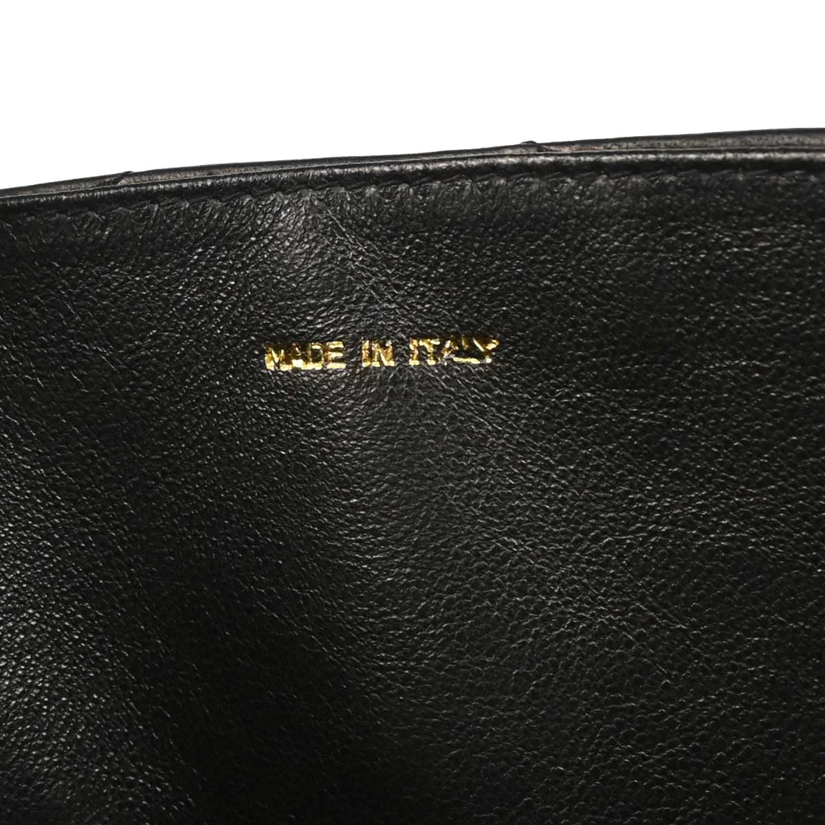 Chanel 1986-1988 Black Lambskin Top Handle Handbag