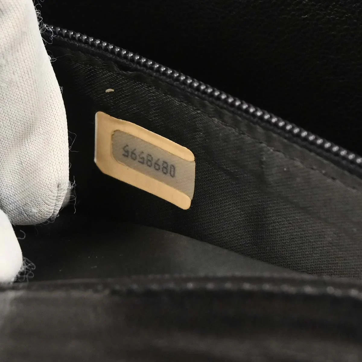 Chanel 1986-1988 Black Lambskin Top Handle Handbag