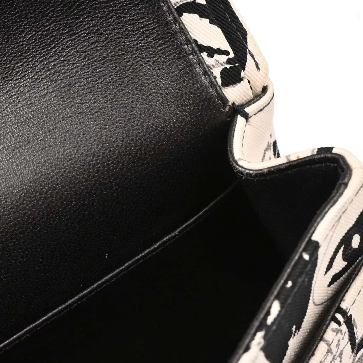 Chanel 2003-2004 White Canvas Medium Classic Double Flap Shoulder Bag
