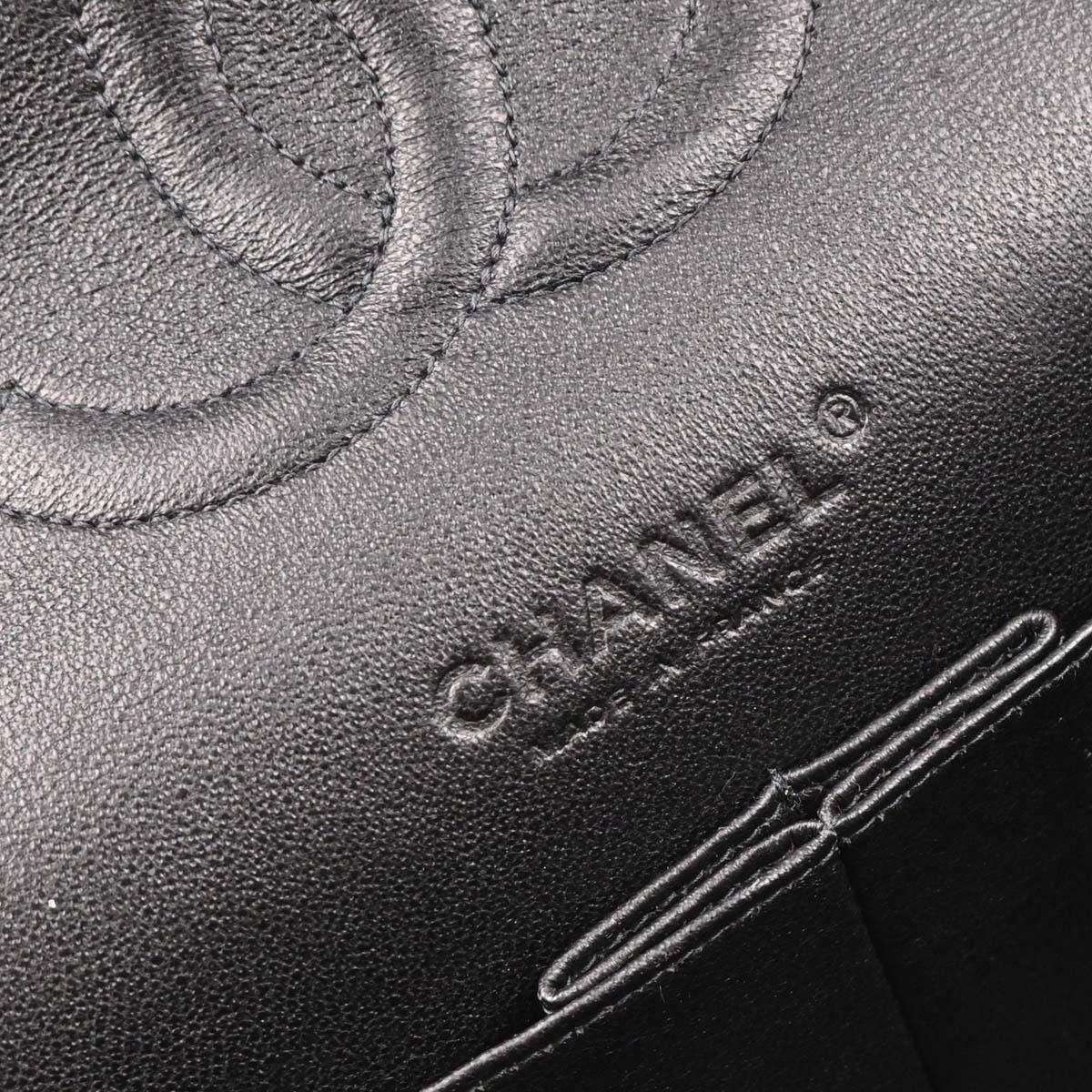 Chanel 2003-2004 White Canvas Medium Classic Double Flap Shoulder Bag