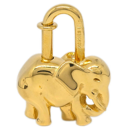 Hermes 1988 Elephant Cadena Gold Small Good