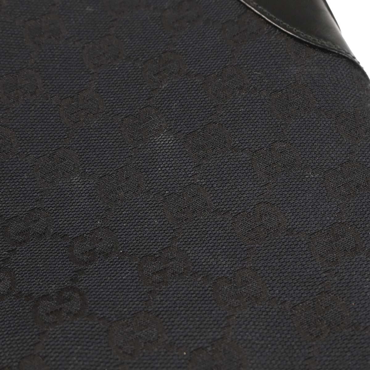 Gucci Black GG Jackie Hobo Handbag
