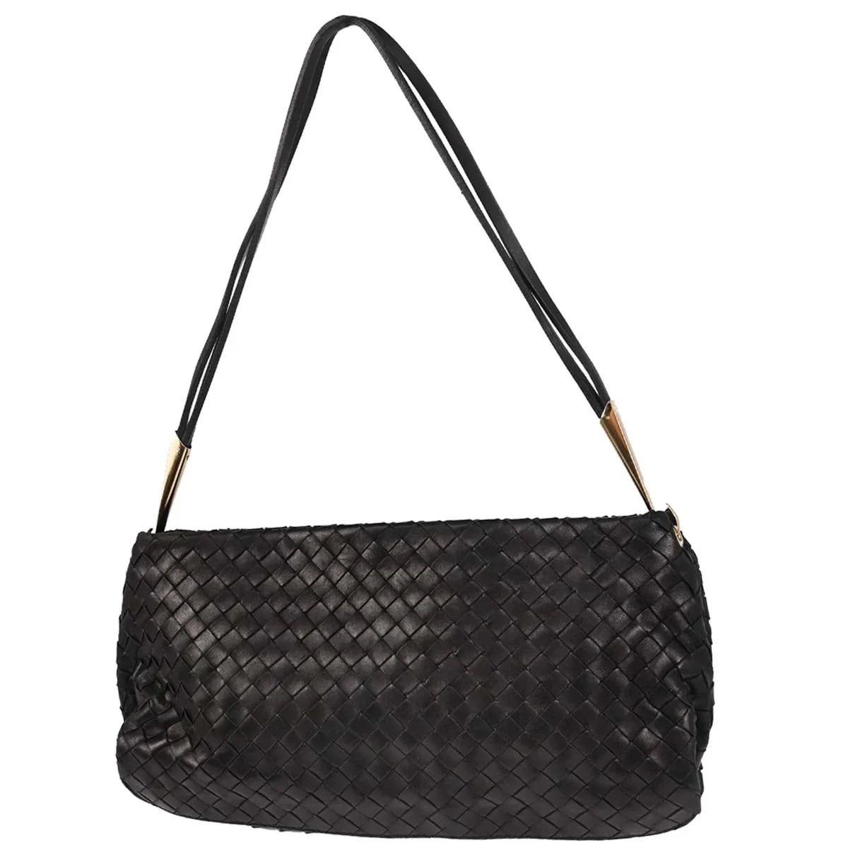 Bottega Veneta Black Intrecciato Handbag