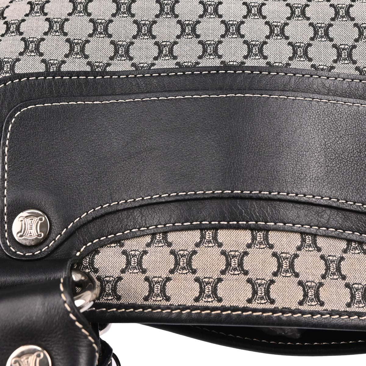 Celine Gray Canvas Macadam Boogie Tote Handbag