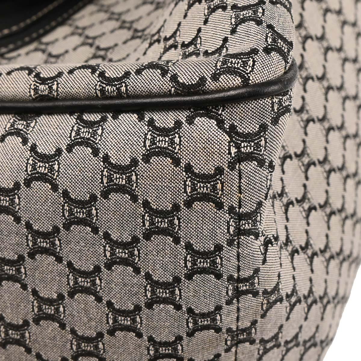 Celine Gray Canvas Macadam Boogie Tote Handbag