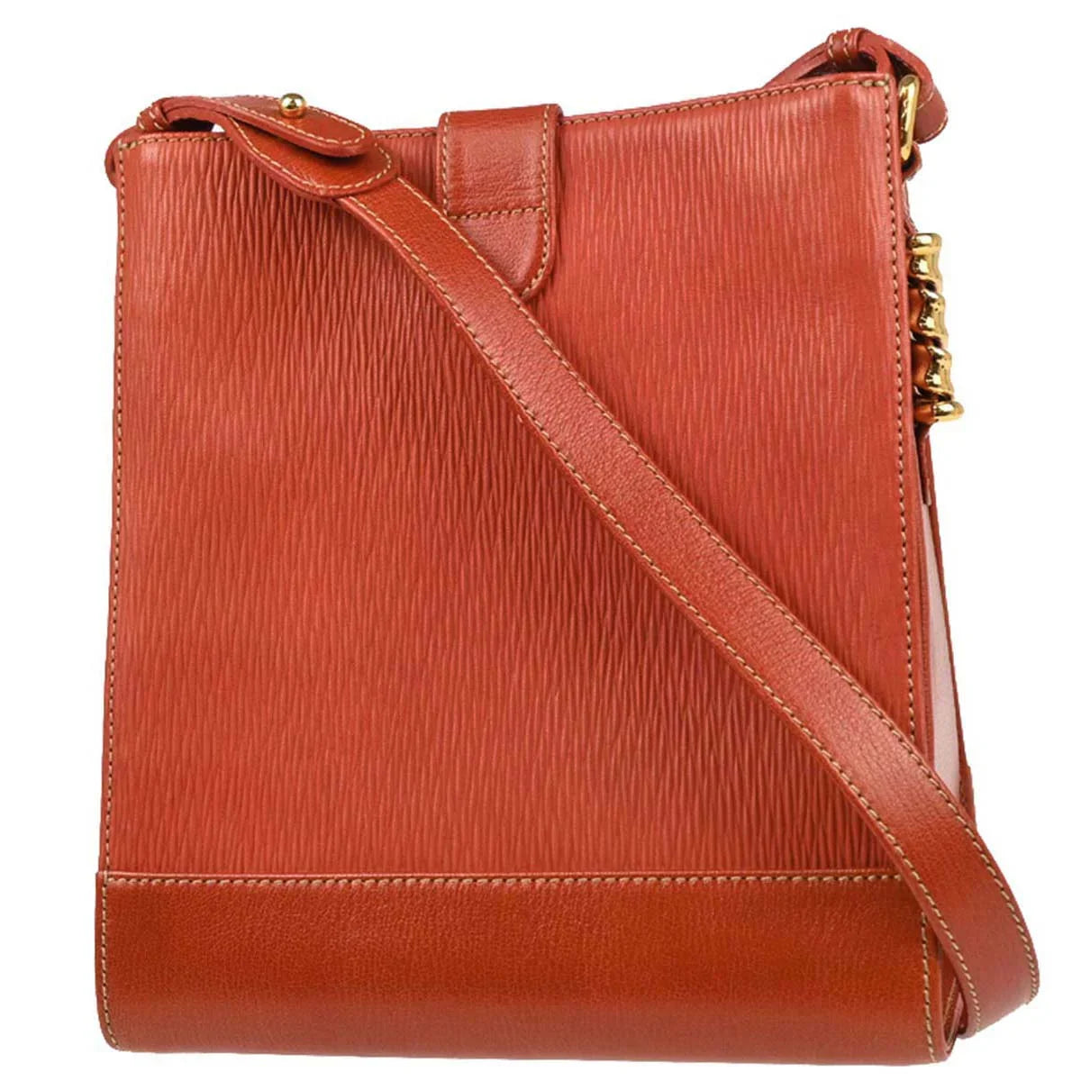 Loewe Vermilion Red Leather Shoulder Bag