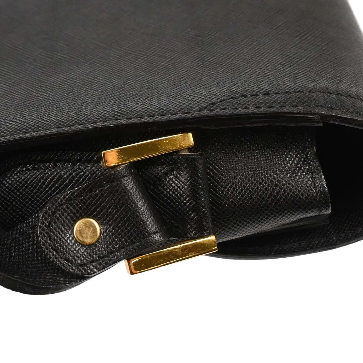 Yves Saint Laurent Black Leather Handbag