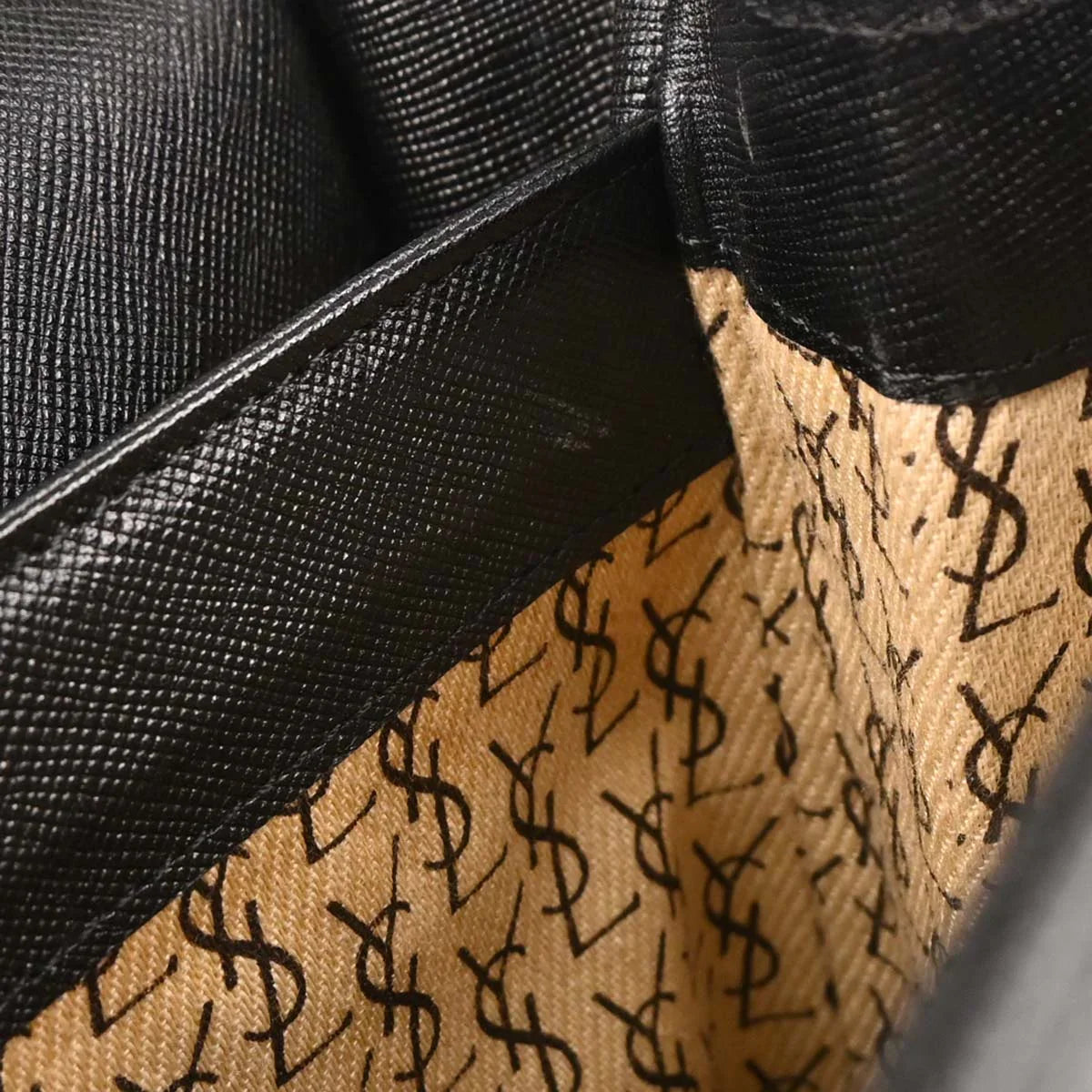 Yves Saint Laurent Black Leather Handbag