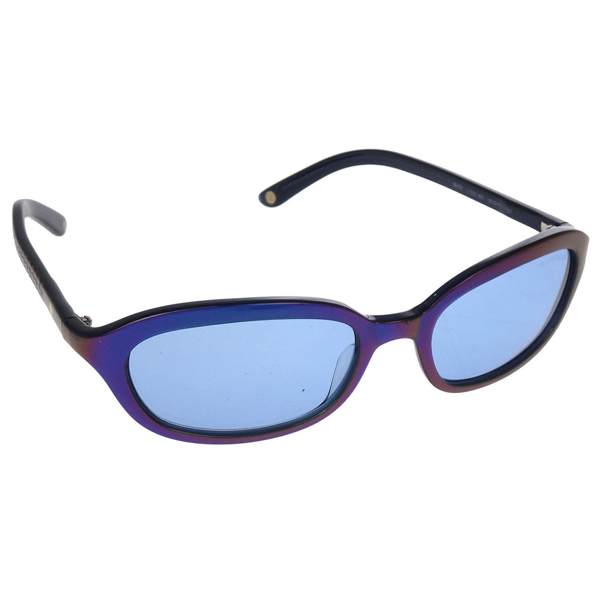 Chanel Sunglasses Eyewear Metallic Blue Small Good