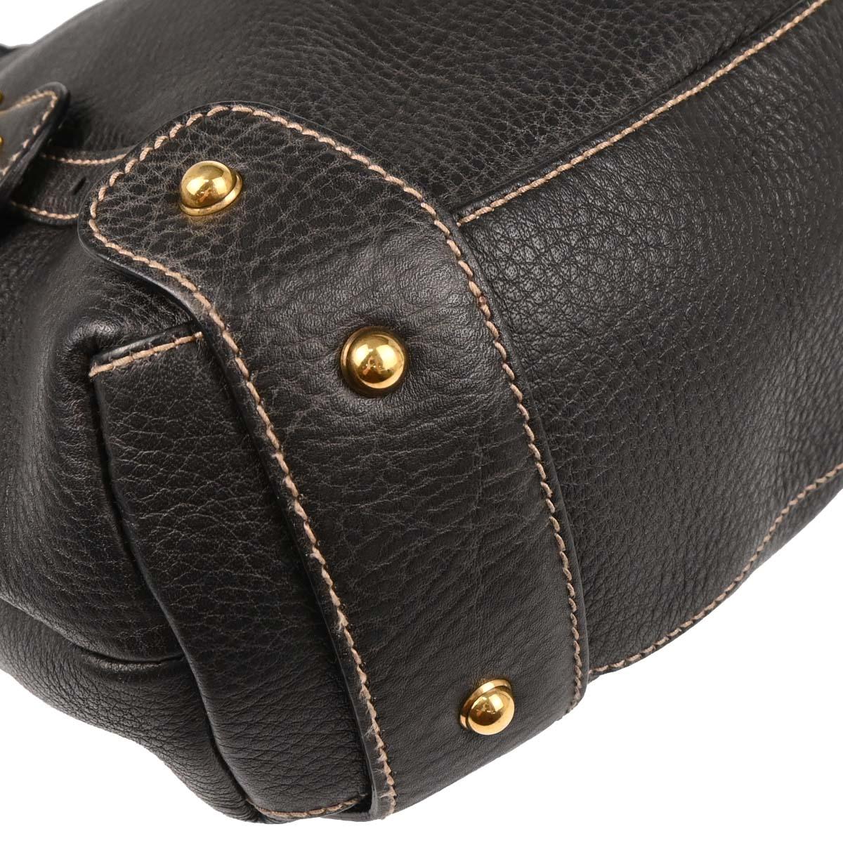 Gucci Gray Leather Handbag
