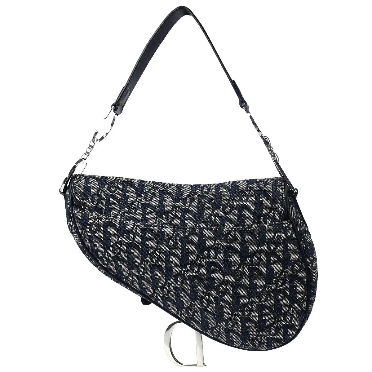Christian Dior Navy Trotter Saddle Handbag