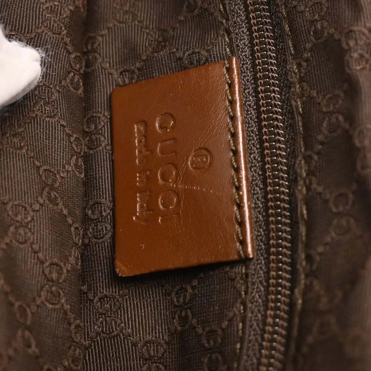 Gucci Pink Canvas Jackie Hobo Handbag