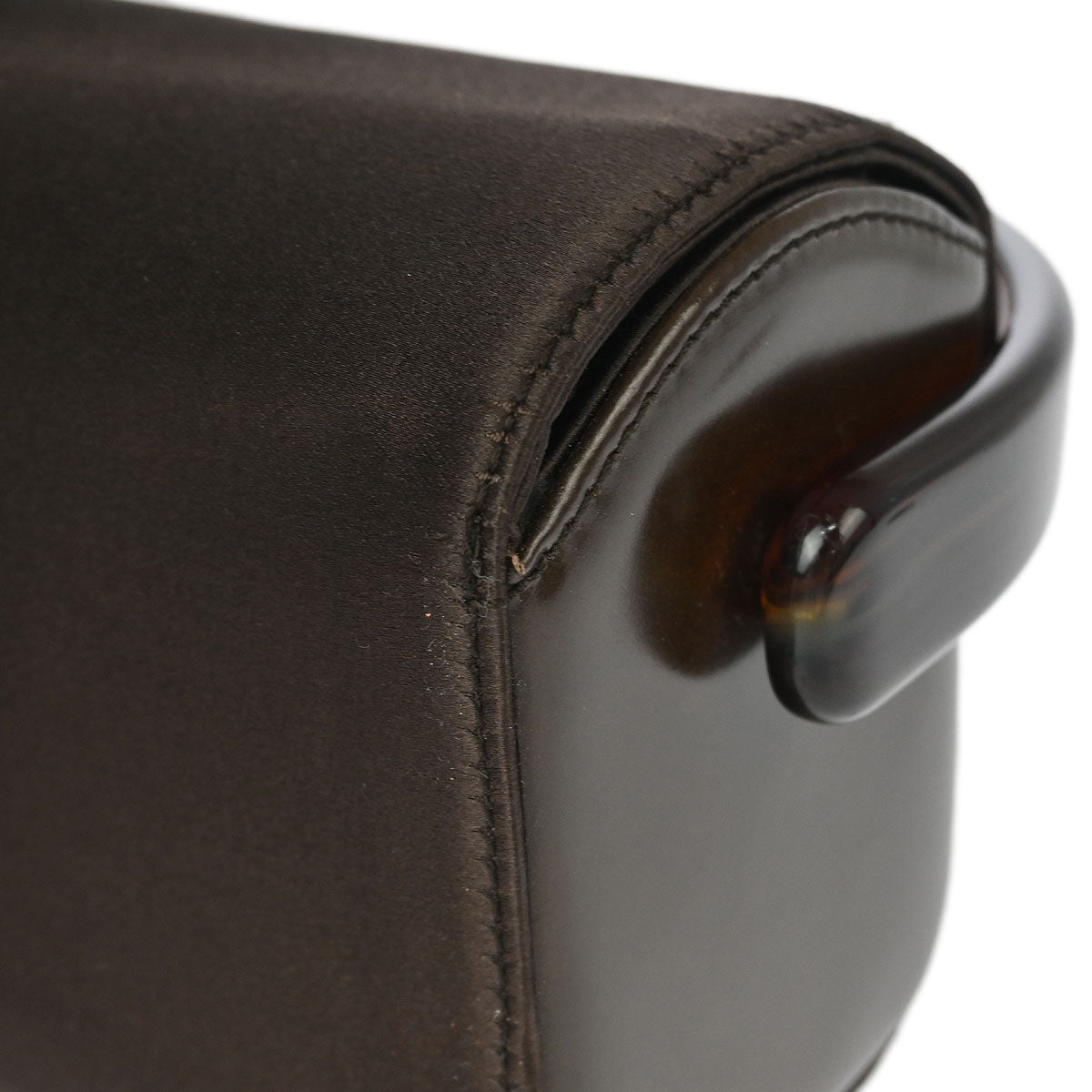 Prada Brown Satin Handbag
